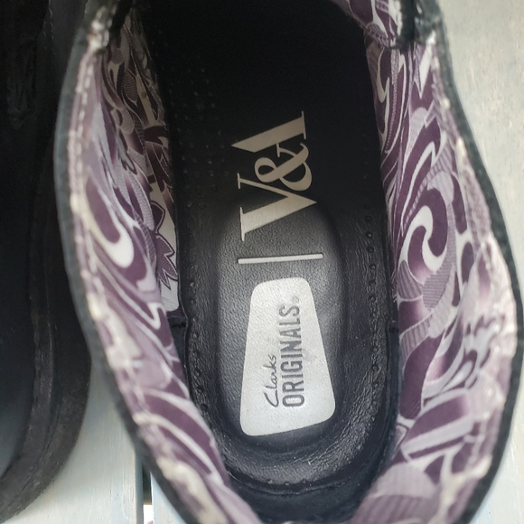 CLARKS X V&A Leather Desert Mary Jane Boots/Booties Size 6.5 - Picture 7 of 11